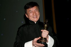 Honoree Jackie Chan poses with his award during the Academy of Motion Picture Arts and Sciences' 8th annual Governors Awards at The Ray Dolby Ballroom at Hollywood & Highland Center on November 12, 2016 in Hollywood, California. 