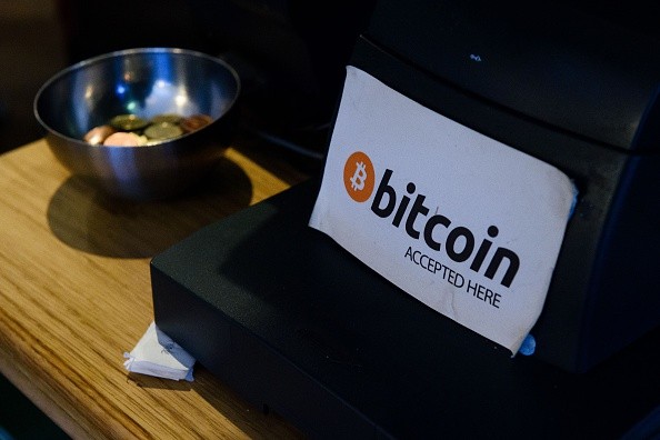 An establishment in Ireland that uses Bitcoin for payment displays a signage for customers.
