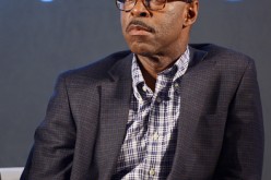 Actor Courtney B. Vance speaks onstage during the 'Stars of Office Christmas Party' panel at Entertainment Weekly's PopFest at The Reef on October 30, 2016 in Los Angeles, California.