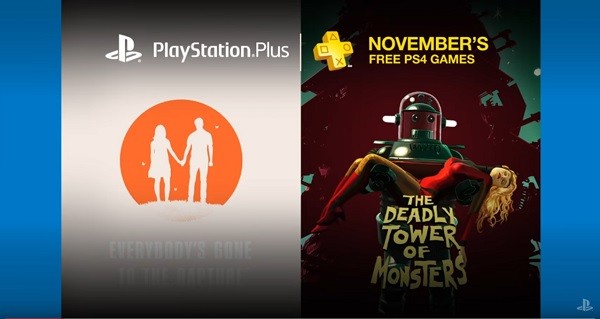 Sony reveals the free PlayStation Plus PS4 games for November.