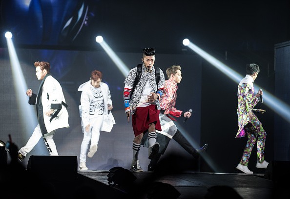 2PM performs during the K-Pop 'Go Crazy' World Tour at Prudential Center on November 14, 2014 in Newark, New Jersey. 