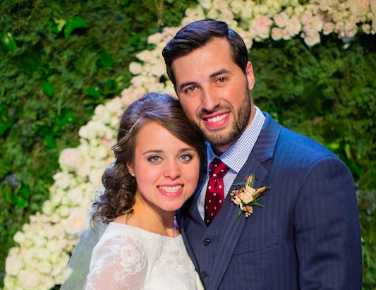Jinger Duggar and Jeremy Vuolo on the day of their wedding.