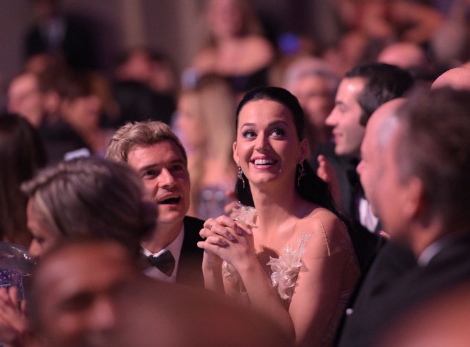 Orlando Bloom and Katy Perry attend the 12th annual UNICEF Snowflake Ball at Cipriani Wall Street on November 29, 2016 in New York City.