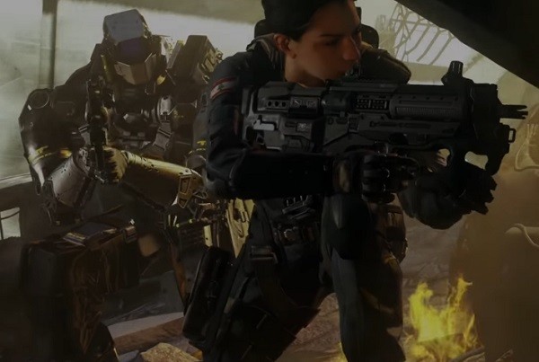 Scene from the reveal trailer of "Call Of Duty: Infinite Warfare".