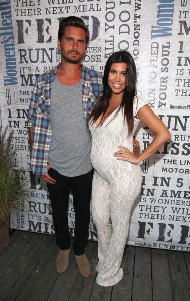 TV Personality Kourtney Kardashian and husband Scott Disick attend Women's Health Hosts Hamptons 'Party Under The Stars' for RUN10 FEED10 at Bridgehampton Tennis and Surf Club on August 9, 2014 in Bridgehampton, New York. 