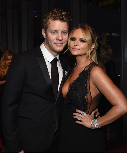 Anderson East and Miranda Lambert attend the 50th annual CMA Awards at the Bridgestone Arena on November 2, 2016 in Nashville, Tennessee.   