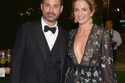 Host Jimmy Kimmel and screenwriter Molly McNearney attend the 68th Annual Primetime Emmy Awards Governors Ball at Microsoft Theater on September 18, 2016 in Los Angeles, California.