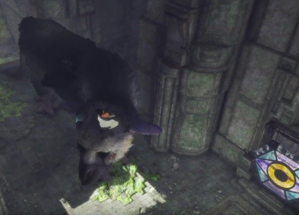 Trico and the boy seen in the game "The Last Guardian"