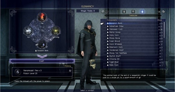 "Final Fantasy XV" protagonist Noctis crafts new magic for his party to use.