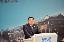 Lu Wei, Chinese political leader and the senior executive official in charge of cybersecurity and Internet policy, speaks at the closing ceremony of the Second World Internet Conference last year.
