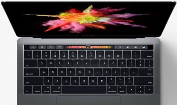 A promo photo for the MacBook Pro 2016.