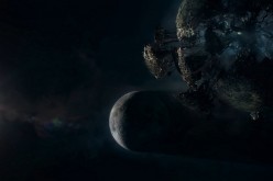 Screenshot of a planet-devouring Transformer, possibly Unicron, in the teaser trailer for 'Transformers: The Last Knight'
