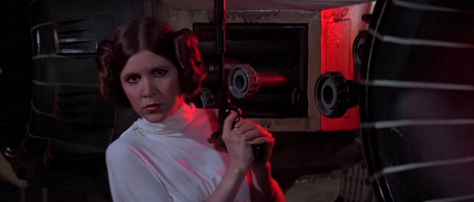 Princess Leia, as portrayed by Carrie Fisher, in 'Star Wars: A New Hope'
