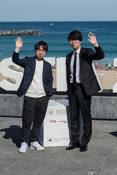 Director Makoto Shinkai and productor Genki Kawamura attend 'Kimi No Na Wa (Your Name)' photocall during 64th San Sebastian Film Festival on September 24, 2016 in San Sebastian, Spain. 