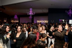 A general view of guests during the Lexus pop-up concert series powered by Pandora featuring James Murphy DJ Set at Unici Casa Gallery on August 19, 2015 in Culver City, California.    