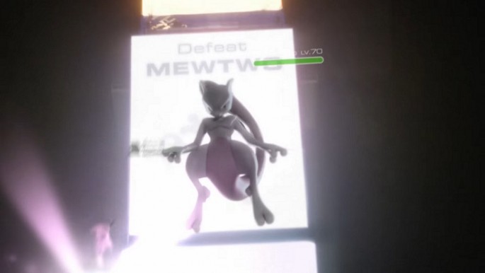 Legendary Pokemon Mewtwo as seen in the trailer for 'Pokemon Go'