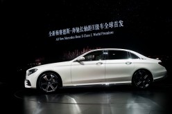 Beijing China Auto-Show featuring the Mercedes-Benz E-Class