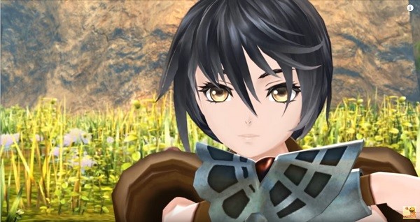 A "Tales of Berseria" character watches the beautiful scenery before her.