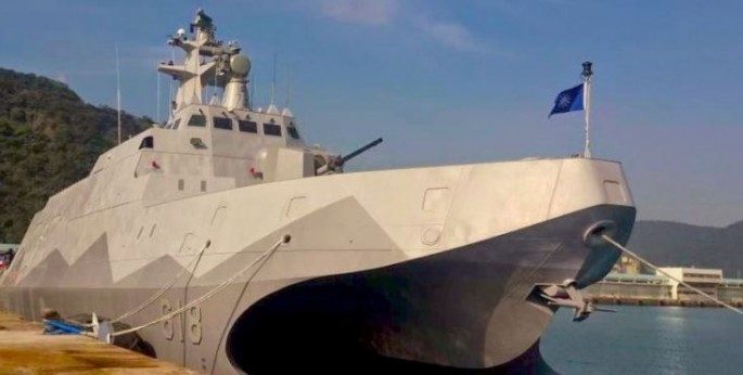 The first of 12 planned Tuo Chiang corvettes for the Republic of China Navy.               
