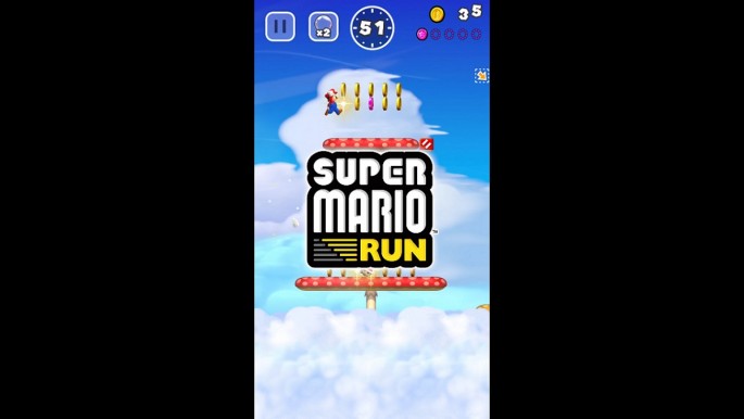 Snapshot from the 'Super Mario Run' trailer