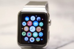 The First Edition Apple Watch being displayed 