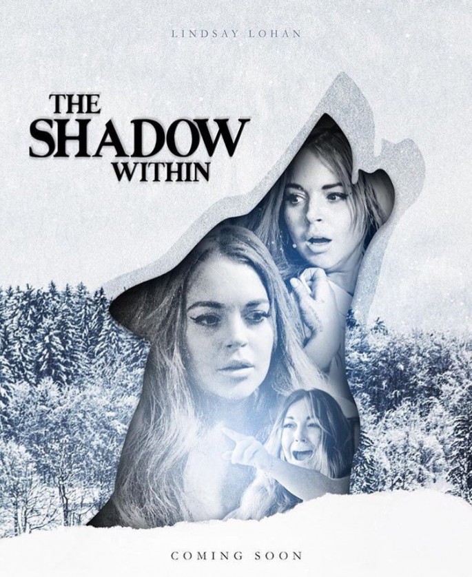 The poster of the comeback movie of Lindsay Lohan 'The Shadow Within'