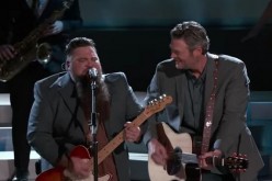 Blake Shelton (R) performs with Sundance Head during 'The Voice' Season 11 finale.