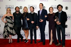 'The Big Bang Theory' stars Melissa Rauch, Johnny Galecki, Kaley Cuoco, Simon Helberg, Jim Parsons, Mayim Bialik and Kunal Nayyar attend the People's Choice Awards 2016.
