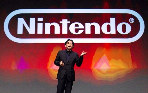 In this handout image provided by Nintendo of America, Satoru Iwata, president of Nintendo Co. Ltd., gives the keynote address at the Game Developers Conference.