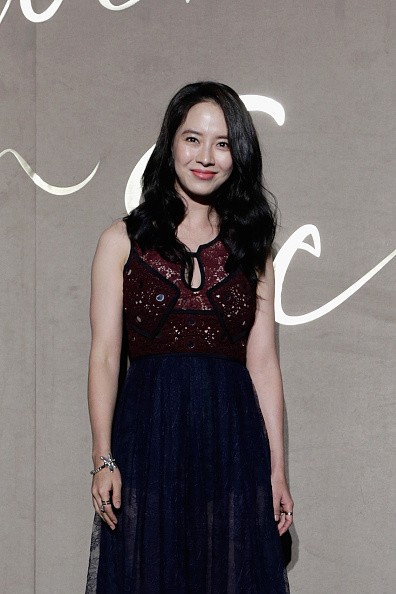 Actress Song Ji Hyo attends the Burberry Seoul Flagship Store Opening Event on October 15, 2015 in Seoul, South Korea.