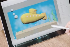  Device running Microsoft’s Paint 3D that is arriving with the Windows 10 Creators Update