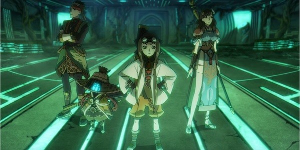 The new Slayers team investigates a mysterious ruin in "Toukiden 2."