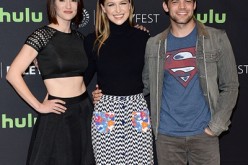 Chyler Leigh, Melissa Benoist, and Jeremy Jordan arrive at The Paley Center For Media's 33rd Annual PALEYFEST Los Angeles 'Supergirl' at Dolby Theatre on March 13, 2016 in Hollywood, California.