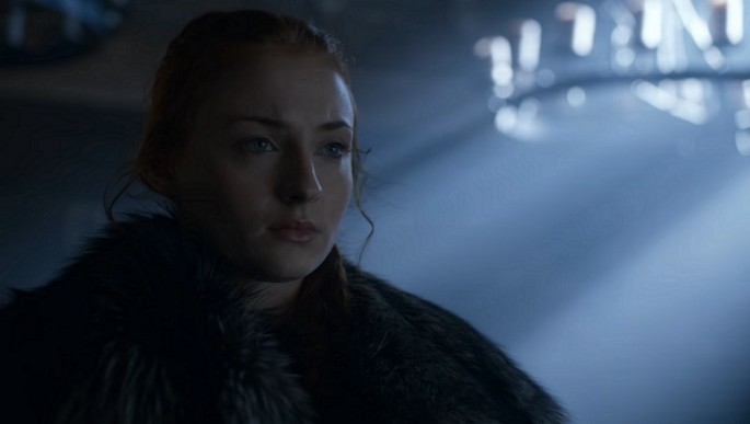 Sophie Turner as Sansa Stark as seen in 'Game of Thrones' Season 6.
