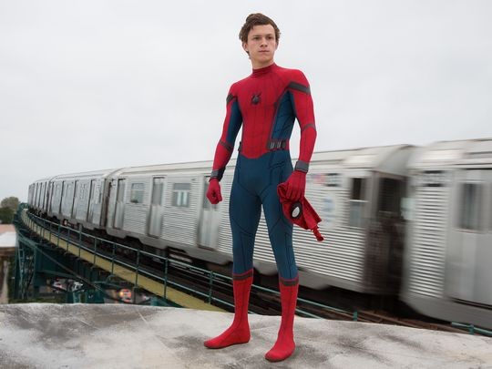 Tom Holland as Peter Parker/Spider-Man in "Spider-Man: Homecoming".