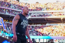 The Rock heads towards the ring at WrestleMania 31 back in 2015.
