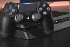 PS4 Slim along with controller for console.