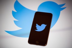 Twitter logo/icon on a smartphone screen