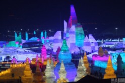 A view of the 33rd Ice and Snow Festival in Harbin.