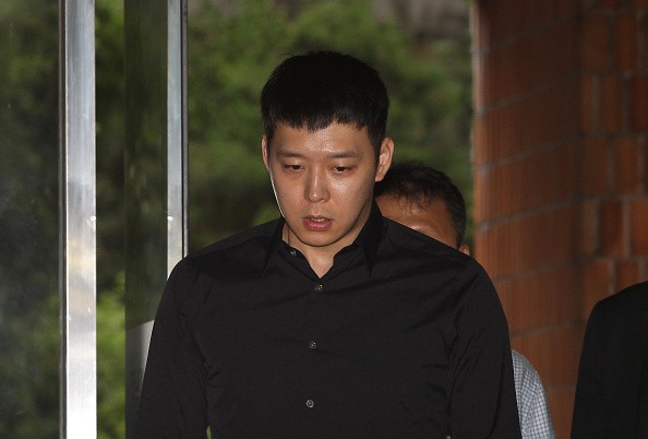 K-pop Star Park Yoo-Chun arrives at the Gangnam Police Station on June 30, 2016 in Seoul, South Korea. Park Yoo-chun, a member of popular K-pop boy band JYJ, underwent the questioning over sexual assault allegations of four women.