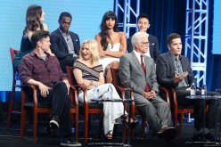 D'Arcy Carden, William Jackson Harper, Jameela Jamil, Manny Jacinto, Michael Schur, Kristen Bell, Ted Danson and Drew Goddard attend 'The Good Place' panel discussion.