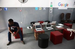 The interior of a studio where Google and Alexis Leiva Machado, a Cuban sculptor known as Kcho, is seen where the technology company and artist have teamed up to bring high speed internet and computers to a small studio space on March 25, 2016 in Havana, 