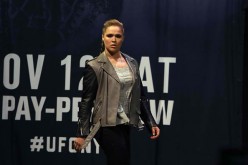 Ronda Rousey made a rare public appearance during the buildup to her fight with Amanda Nunes at the weigh-ins for UFC 207.