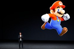 Shigeru Miyamoto, creative fellow at Nintendo and creator of Super Mario, speaks on stage during an Apple launch event on September 7, 2016 in San Francisco, California. 