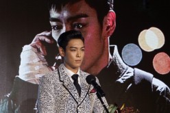 Actor T.O.P of Bigbang award a Rookie prize at Asia Star Awards during the 18th Busan International Film Festival on October 5, 2013 in Busan, South Korea.