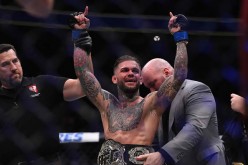 Cody Garbrandt is awarded the UFC Bantamweight championship belt after a dominant performance against Dominick Cruz at UFC 207 last Dec. 30, 2016.