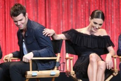 Actor Daniel Gillies (L) and actress Phoebe Tonkin speak during The Paley Center for Media's PaleyFest 2014
