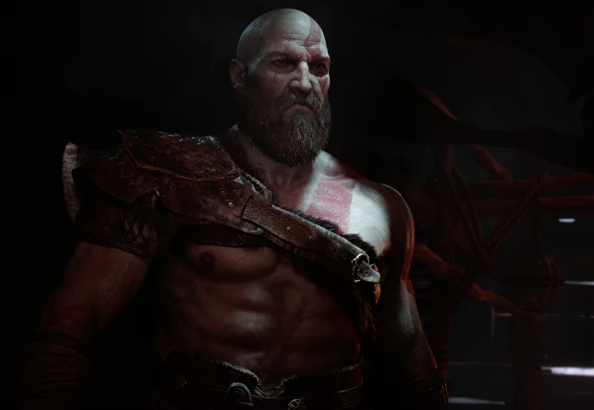 Kratos in the new "God of War" game.
