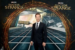 Benedict Cumberbatch in front of the Doctor Strange inspired 3D Art at a fan screening, to celebrate the release of Marvel Studio's Doctor Strange at the Odeon Leicester Square, on Oct. 24, 2016.