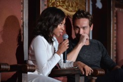 Actors Nicole Beharie and Tom Mison attend a special screening of Fox's 'Sleepy Hollow' at Hollywood Forever on June 2, 2014 in Hollywood, California. 